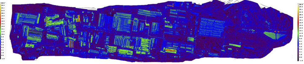 Аэротермограмма территории завода, г. Коломна